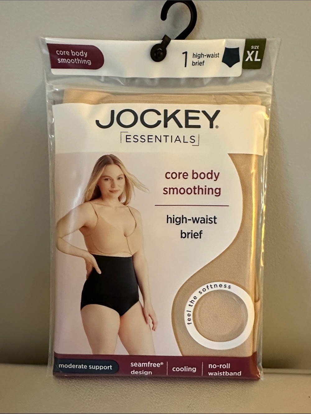 Jockey Essentials High-Waist Core Smoothing Brief - Nude